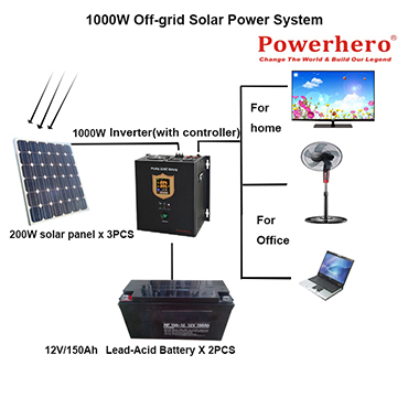 1000W Solar Power System